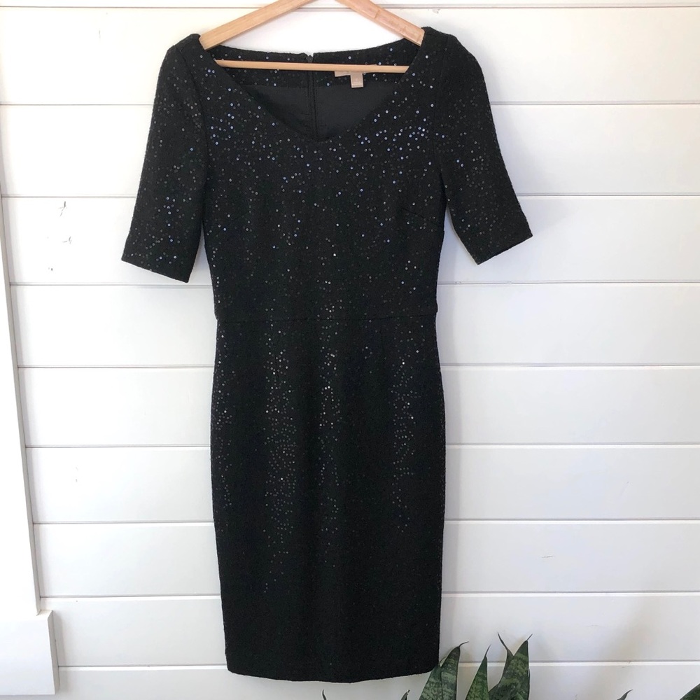 Banana Republic Fitted Black Cocktail dress